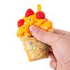 Ice Cream Cone Squeeze Toy Simulated Ice Cream Fidget Toy Soft Stretchy Anxiety Stress Relief Fake Food Sensory Toy