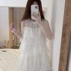 French Sweet Light Luxury Lace Top Skirt Set Women's Summer Vacation Style Super Fairy Vest Skirt Two-piece Set