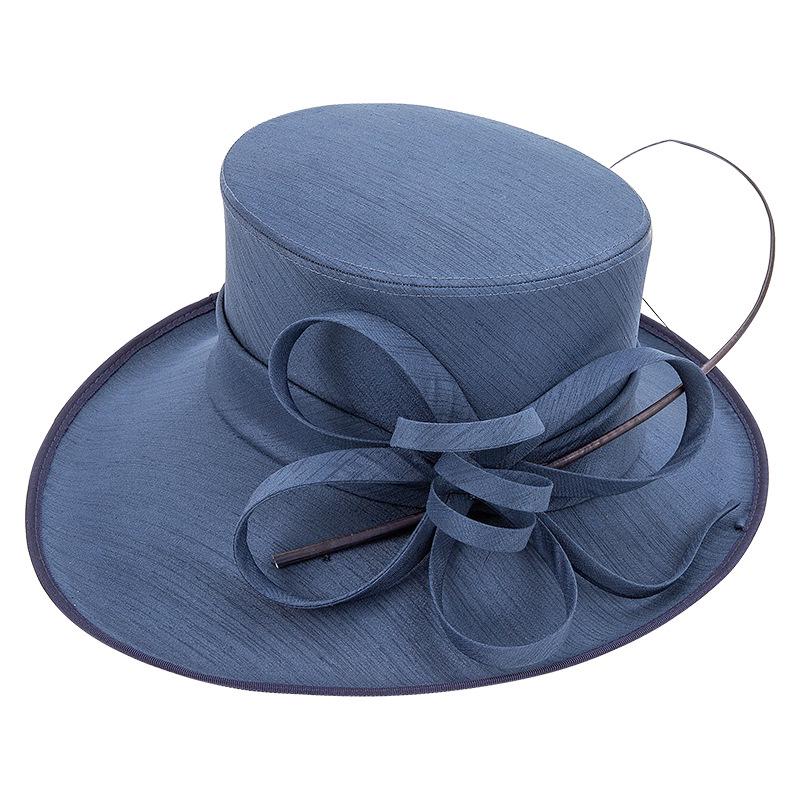 Elegant Retro European & American Wide-Brim Sun Hat for Women - Spring/Summer Beach & Banquet Style