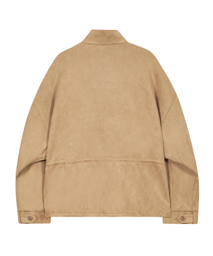 Ironyporno Whiteline 86-Iro233 Half String Fishtail Suede Jacket Camel