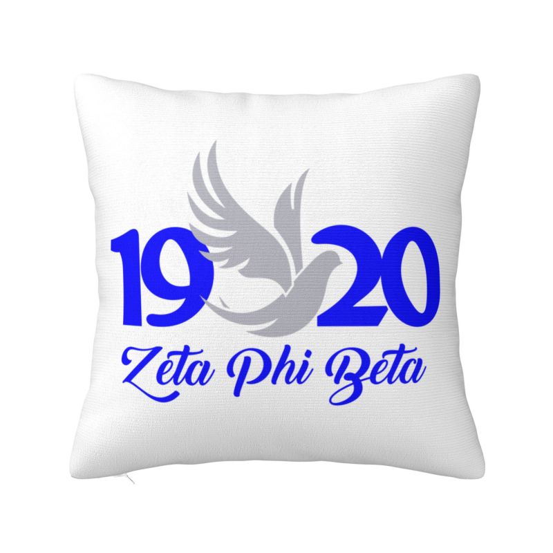 Nordischer Stil Zeta Phi Beta Kissenbezüge xcm Samt-Kissenhülle für Sofa Auto Quadratischer Kissenbezug Schlafzimmerdekoration