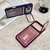 Luxury Slot Card Holder Wallet Clear Case For iPhone 17 Air 16 15 14 13 12 11 Pro Max Fold Lens Stand Holder Shockproof Cover