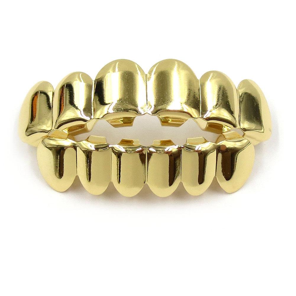 Trendy Hip Hop Grillz: Multi-Specification Hollow Pattern Six Teeth Jewelry