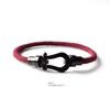 Original European and American Style Mechanical Horseshoe Buckle Hand-Woven Bracelet, Simple and Unique Couple Bracelet, Student Gift