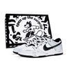 Dunk Black White Abrasion Resistant Abrasion Resistant Low Top Skateboard Shoes Unisex White Blue DD1391-100(Team883-)
