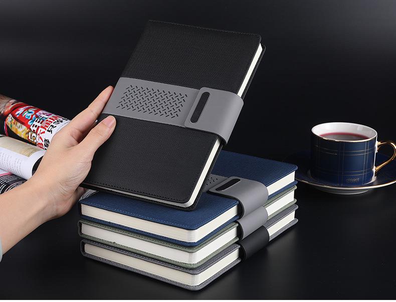 Custom Vintage Soft Leather Notebook with Buckle - A5/B5 Business Meeting Record Book with Logo Printing