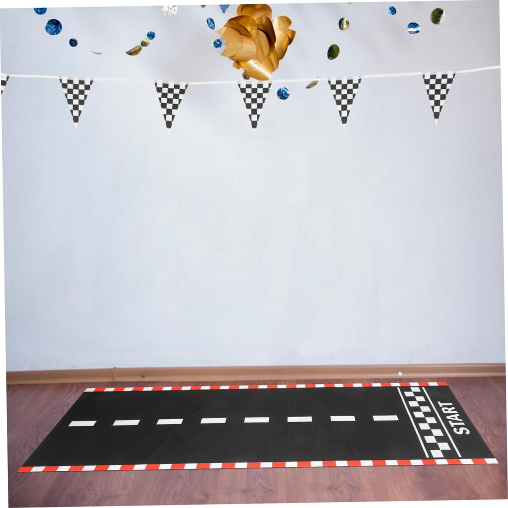 PHENOFICE Birthday Racing Decorations: 1 Set of Race Car Party Decoration Flags for Racing Car Birthday Party Decorations