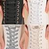 1 Pair 8mm No Tie ShoeLaces Press Lock Shoe laces Without Ties Elastic Laces Sneaker Kids Adult Widened Flat Shoelace for Shoes