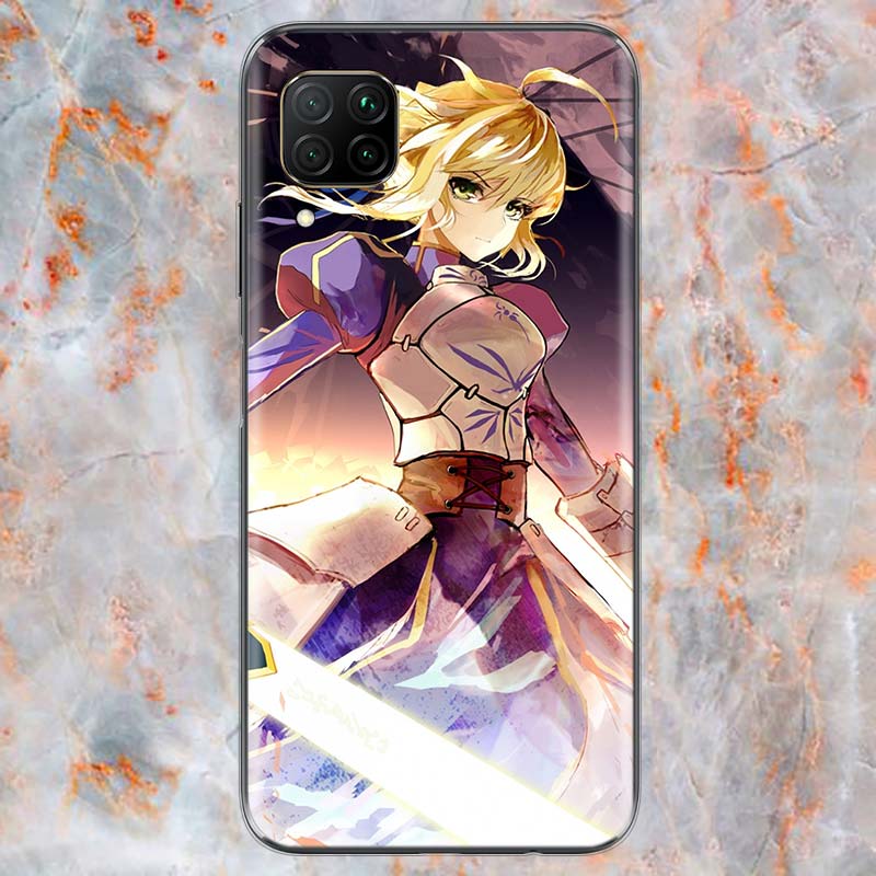 Fate Zero Stay Night For Huawei Mate 40 30 20 20X 10 RS P Smart 2021 2020 Z S Pro Plus Lite 2019 Phone Case Shell