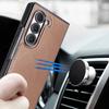 Retro PU Leather Case for Galaxy Z Fold 7/6/5 with Magnetic Wireless Charging Cover And Screen Protector Compatible with Samsung