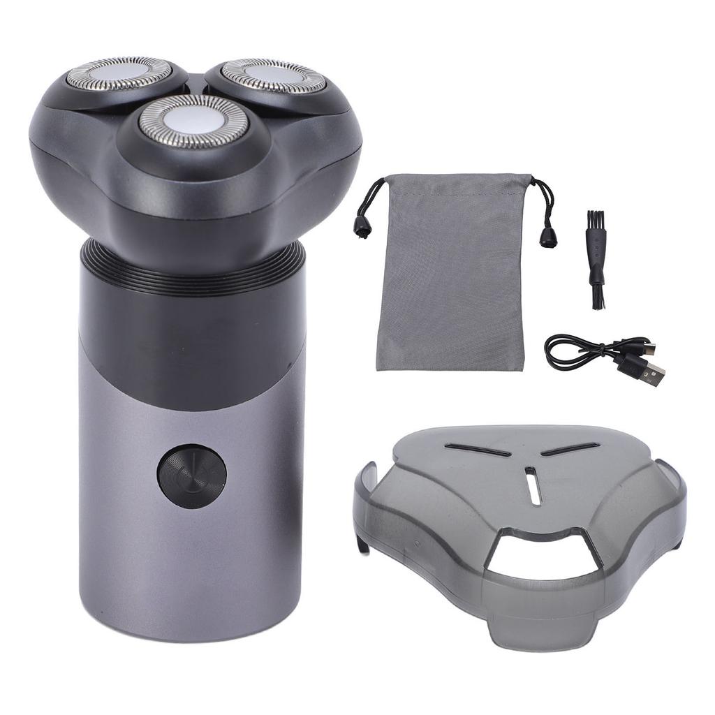 Electric Shaver Men Face Rechargeable Washable Portable Aluminum Alloy 3 Head Digital Display 081