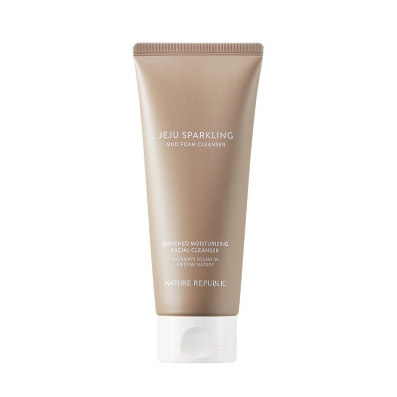 Nature Republic Jeju Volcanic Carbonated Mud Foam Cleansing – Deep Cleansing & Pore Care Face Wash – 150ml