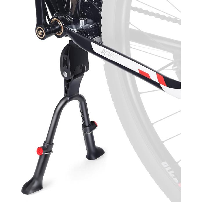 Регулируемая алюминиевая подножка для велосипеда, стационарная стойка для велосипеда для взрослых, электрических велосипедов, двухногая противоскользящая центральная подножка для велосипеда для взрослых