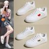 Summer New Style Breathable Pure White Sports Casual Shoes Korean Version Versatile Student Flat Shoes Microfiber Rubber Sole