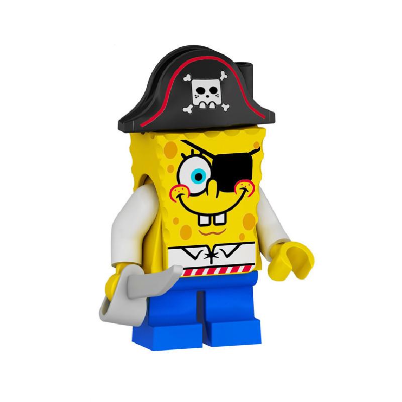 Spongebob Squarepants Building Blocks Toy With Abs Plastic Small Particles For Creative Play