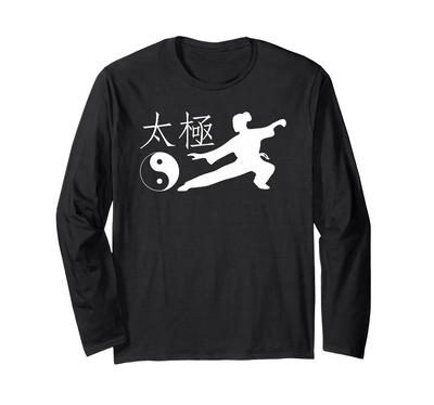 Tai Chi Yin Yang T-Shirt, Tai Chi Gift, Long Sleeve T-Shirt