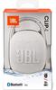 JBL CLIP4 Bluetooth Speaker, USB C Charging, IP67 Dustproof and Waterproof, with Passive Radiator, Portable, 2021 Model, White (JBLCLIP4WHT)