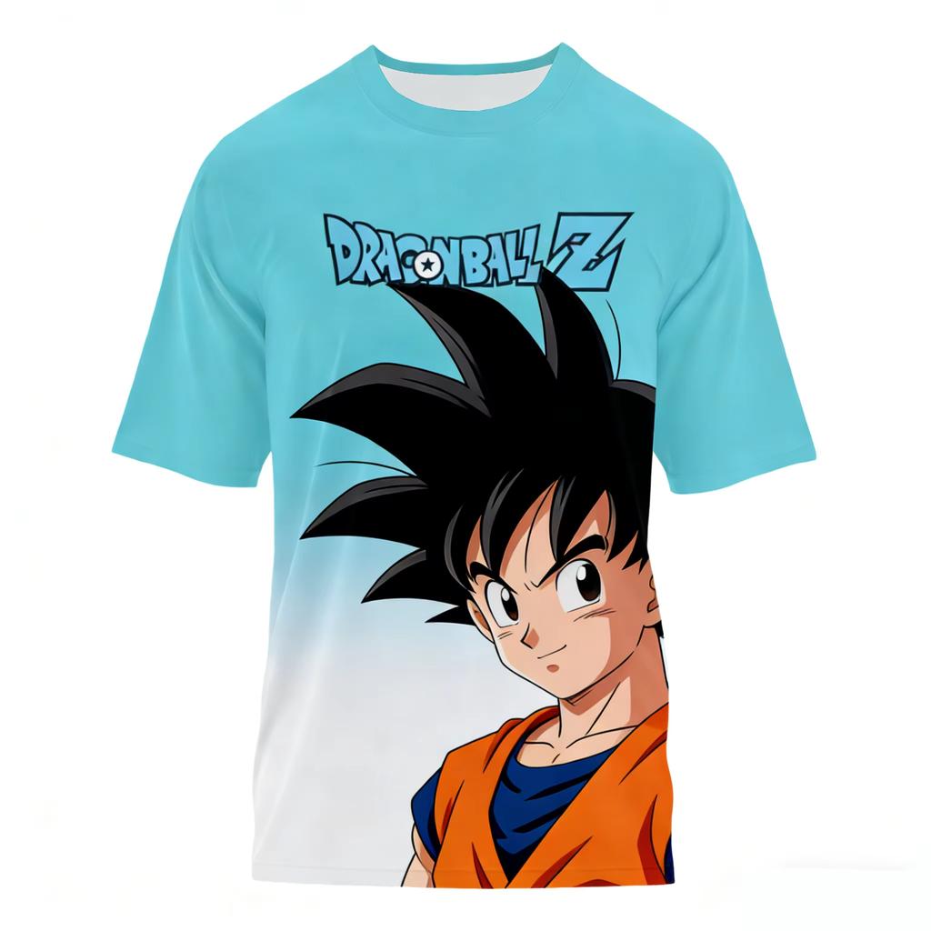Summer Dragon Ball T Shirt Kids Tops Tee Anime Figures Son Goku Super Saiyan T-shirt Boys T-shirts Children Clothes Short Sleeve