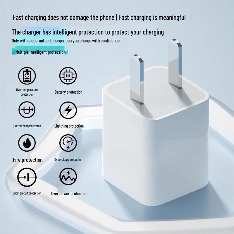 5W Fast Charging USB Plug for Apple & Universal Mobile Phones (5V/1A)