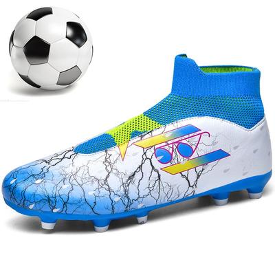 35-45Unisex Football Boots Youth Large Size Football Boots Rubber Soft Sole Long Nails AG Professional Artificial Lawn Training Football Shoes