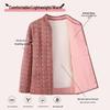 Veste en coton velours d'hiver pour femmes d'âge moyen et âgées - Manteau de grand-mère chaud et ajustement élastique
