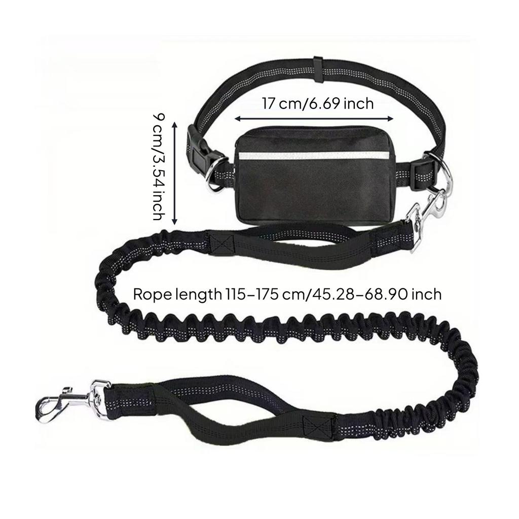 Running Belt with Leash Elastic for Jogging, Runners