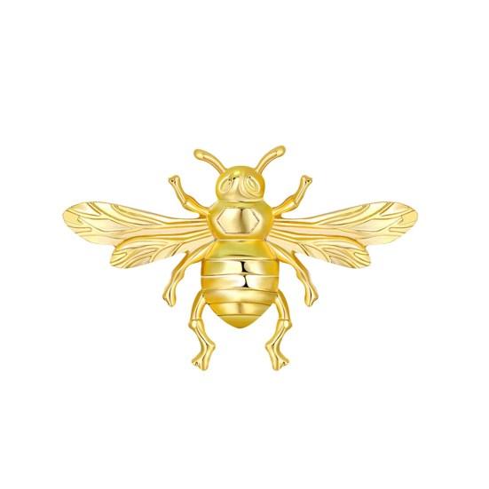 

Вінтажна брошка-бджола Розкішний золотистий твердий сплав Чоловічий жіночий одяг Пальто Сумка Шарф Діловий костюм Шпилька з лацканами Модні прикраси Подарунок
