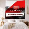 Arsenal Custom Your Name Wall Decor Tapestry Art For Pet Memorial Birthdaywedding Party Backdrop Family Gift