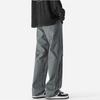 JEEP Men's Casual Zipper Pleated Wide-Leg Long Pants
