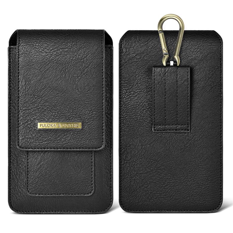 Мужская двухслойная сумка для мобильного телефона, зажим для ремня ...