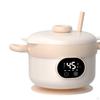 Insulated Bowl Tableware Constant Temperature Feeding for Toddlers Beige