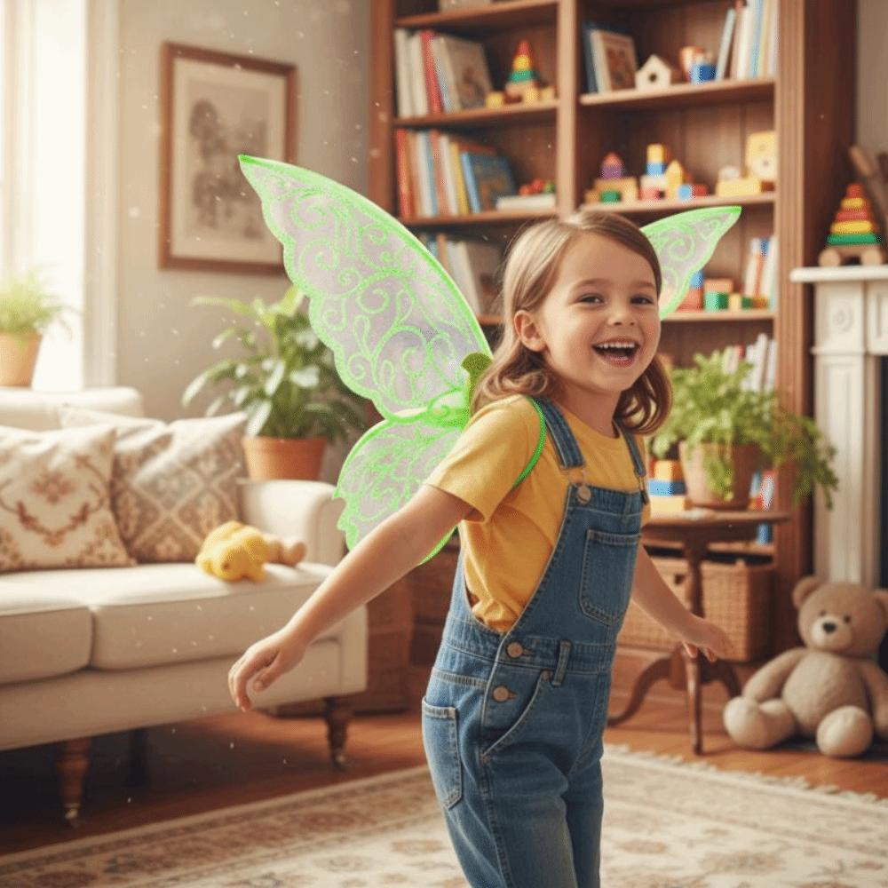 Sparkle Butterfly Fairy Wings Colorful Elf Wings Costume Fantasy Cosplay Wings Party Favor