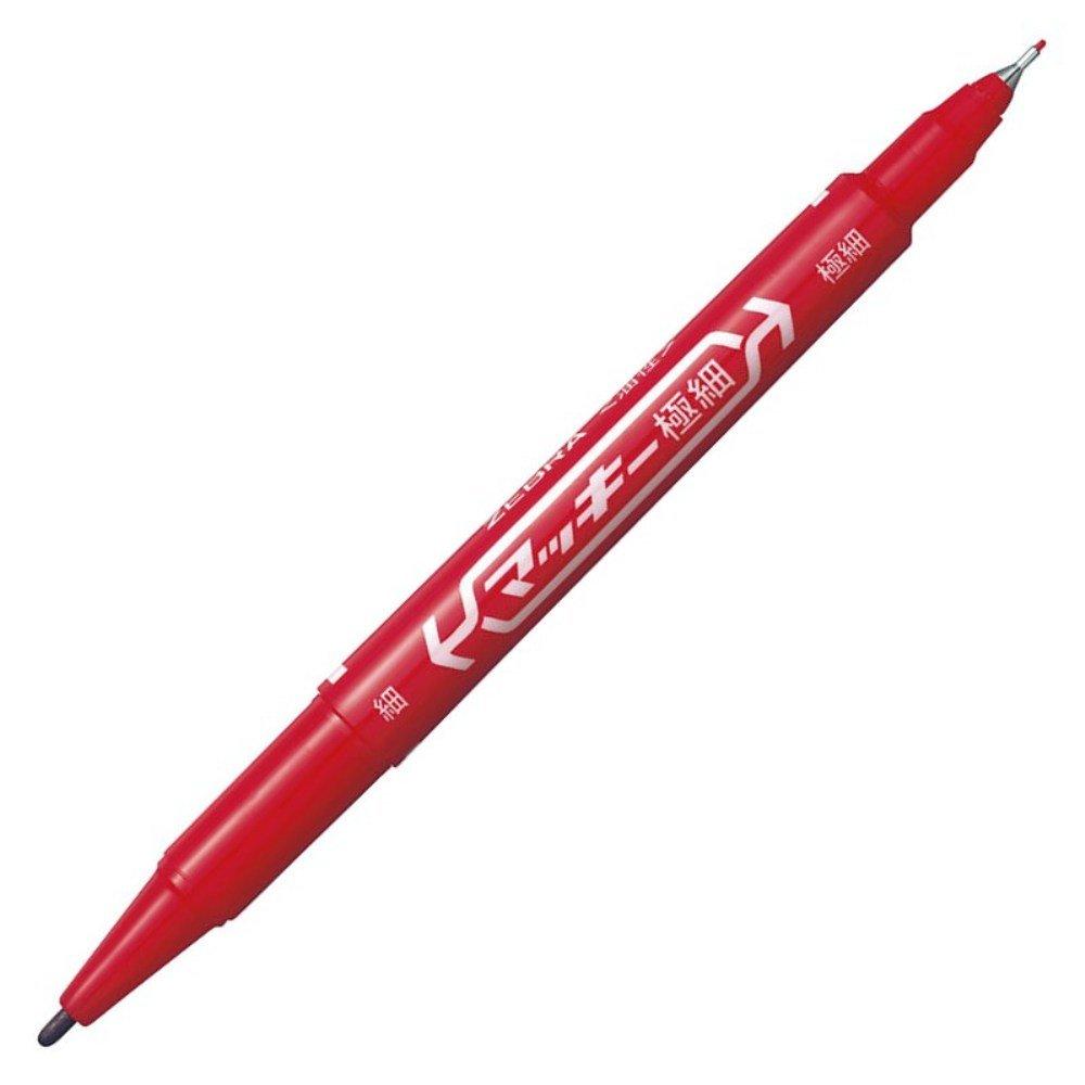 Zebra Maki Extra Fine 8 Oil-Based Pen, Tip, Colors, MCF-8C