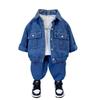 Trendy Boys' Denim Outfit Set for Ages 4-6 - Stylish Autumn/Spring Fashion 2025