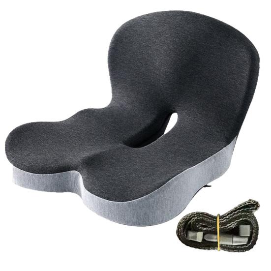 Memory Foam Seat Cushion with Back Support, L Shaped Car Office Chair Pad, Integrated Lumbar And Seat Cushion for Driving Desk