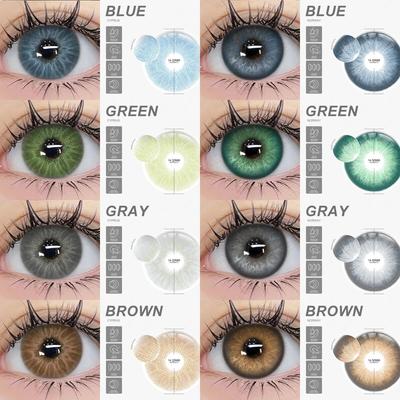 AMARA farbige Pupillen für Augen, farbige natürliche, hochwertige Linsen, farbige Kontaktlinsen, blaue Augen, grüne farbige Linsen, Kosmetik