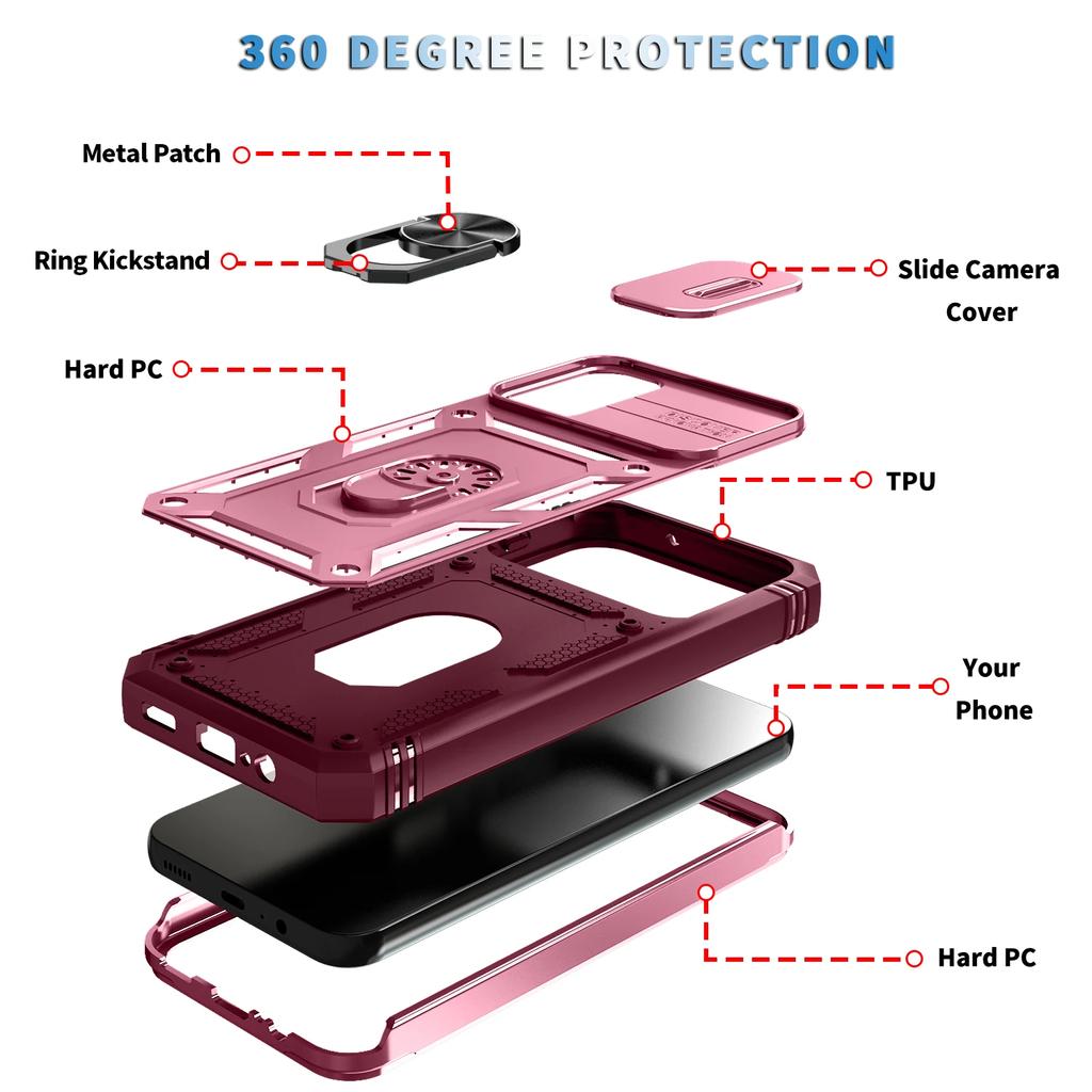Nárazuvzdorné pancierové puzdrá pre Samsung Galaxy A55 A35 A54 5G A15 A53 A52 A14 A33 A13 S24 S23 Ultra S22 Plus S21 FE Príslušenstvo k telefónu