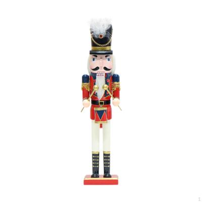 Wooden Nutcracker Soldier Wood Xmas for Desk Holiday