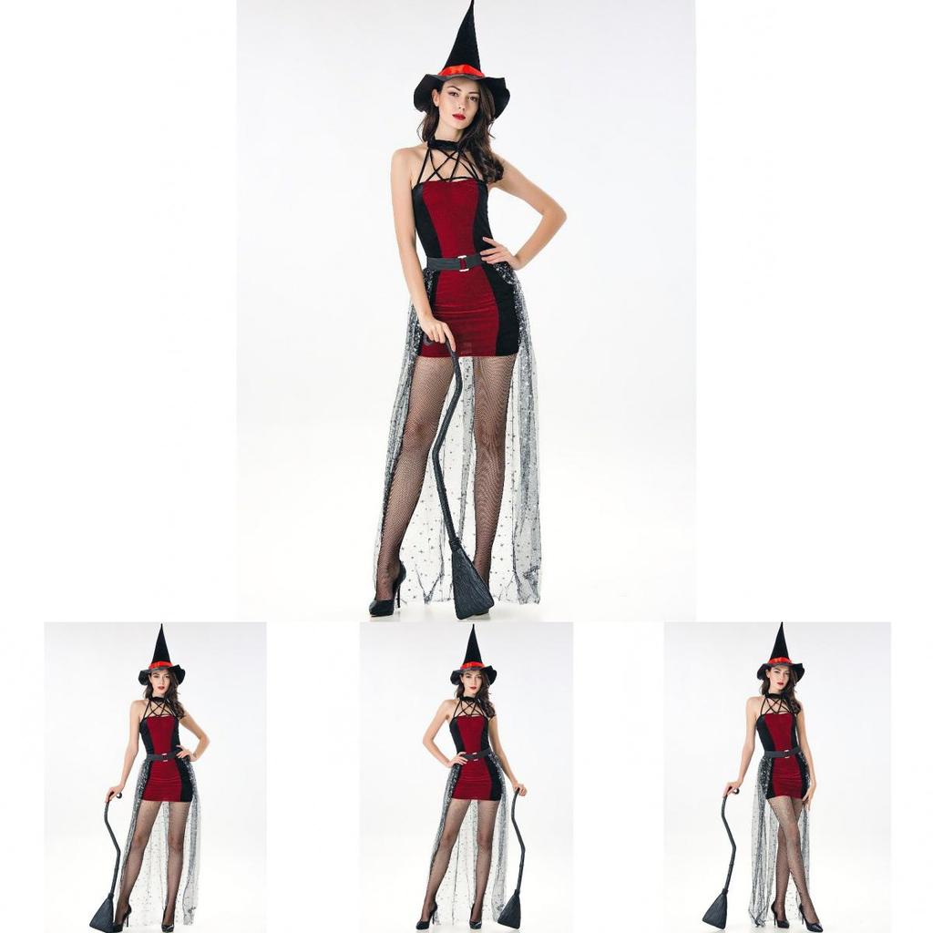 Alluring Witch Queen Costume For Women Featuring Comfortable Polyester Blend Fabric