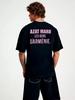 T-shirt Sportiva Nera con Stampa Azat Mard