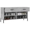 VidaXL Shoe Bench, Shoe Cabinet with 4 Shelves and Legs, Shoe Rack with 2 Drawers Living Room, Modern, 829752