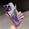 Redmi Note 14 Pro 5G Shockproof Glitter Butterfly Holder Stand Case For Xiaomi Redmi Note 14S 13 14 Pro Plus Crystal Chain Cover