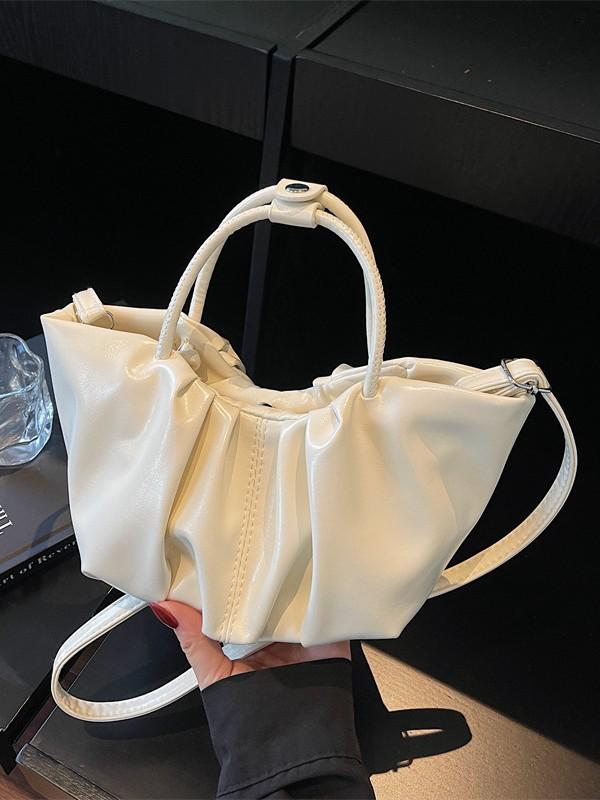 2025 Autumn French Pleated Cloud Bag: New Fashion Textured Casual Handbag & Crossbody