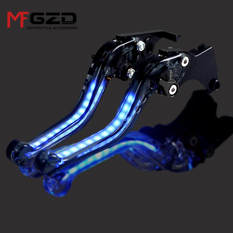 

Motorcycle Accessories Light-up Signal Turn light Adjustable Brake clutch levers Handle For GSXR150 GSXS125 2017 2018 2019 чёрный
