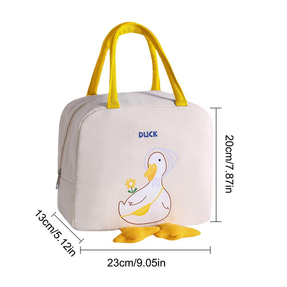 Adult Lunch Box Cute Lunch Box Lunch Tote Bag Smooth Zipper Lunchbox Bag for Lunches Snacks Drinks