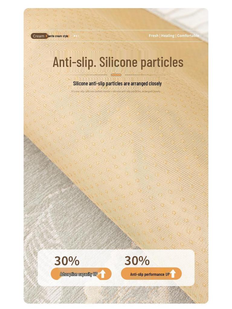 2025 Luxurious Cream Sofa Cushion - Non-Slip, Year-Round Comfort Cover