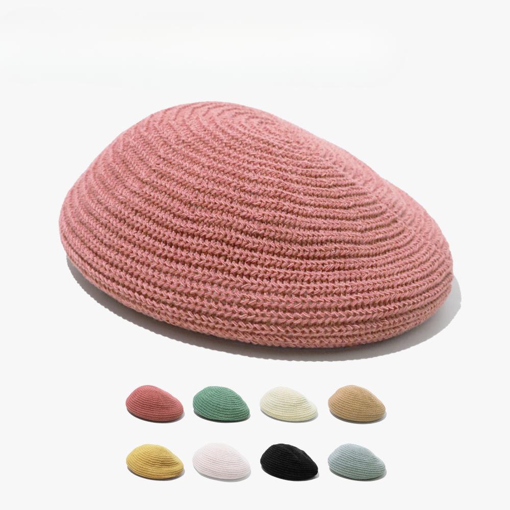 New Three Dimensional Shaped and Elegant Autumn and Winter Beret Women's Versatile Wool Octagonal Hat Showing Face Little Retro Painter Hat