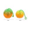 Decoration Glowing Hair Flash Ball Led Light Up Toy Glowing Elastic Ball Toy Elastic Glow Hair Ball