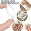 Transparent PVC Jewelry Pouches Zip Storage Bag for Earring Necklace Jewelry Anti-Oxidation Display Packaging Bags