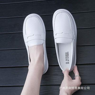 Nurse Shoes Soft Sole White Breathable Medical Work Shoes Not Tired Feet Deodorant Non-slip Flat Bottom Four Seasons Single Shoes
